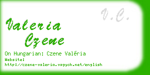 valeria czene business card